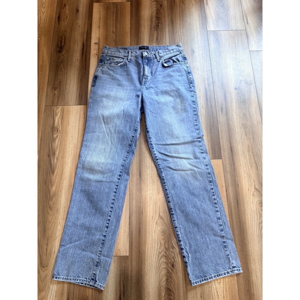 NYDJ Brooke Loose Straight Blue Jeans Women's 28 100% Cotton Denim Classic